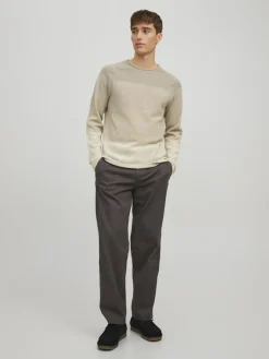 JJEHILL KNIT CREW NECK NOOS oatmeal