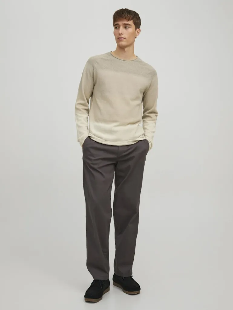 JJEHILL KNIT CREW NECK NOOS oatmeal
