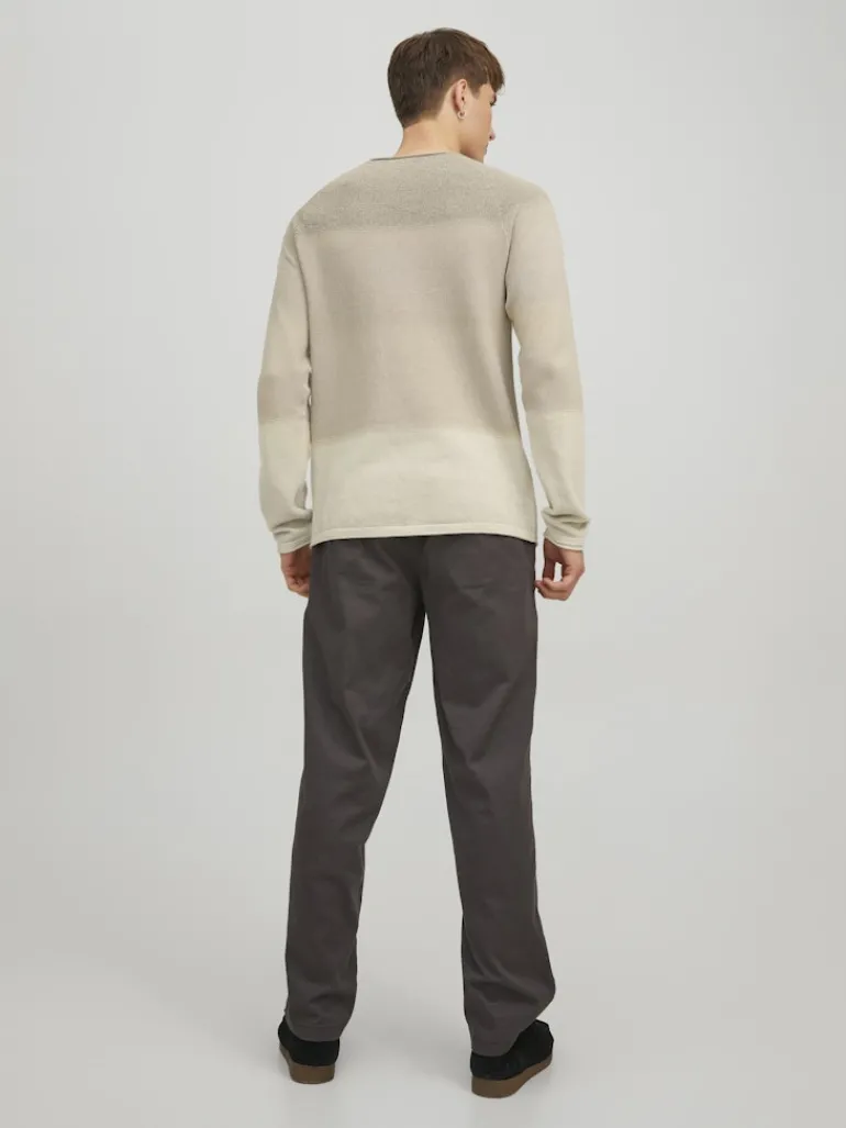 JJEHILL KNIT CREW NECK NOOS oatmeal