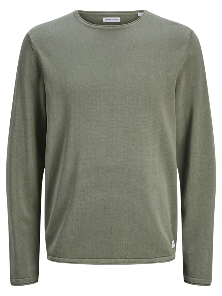 JJELEO KNIT CREW NECK NOOS agave green