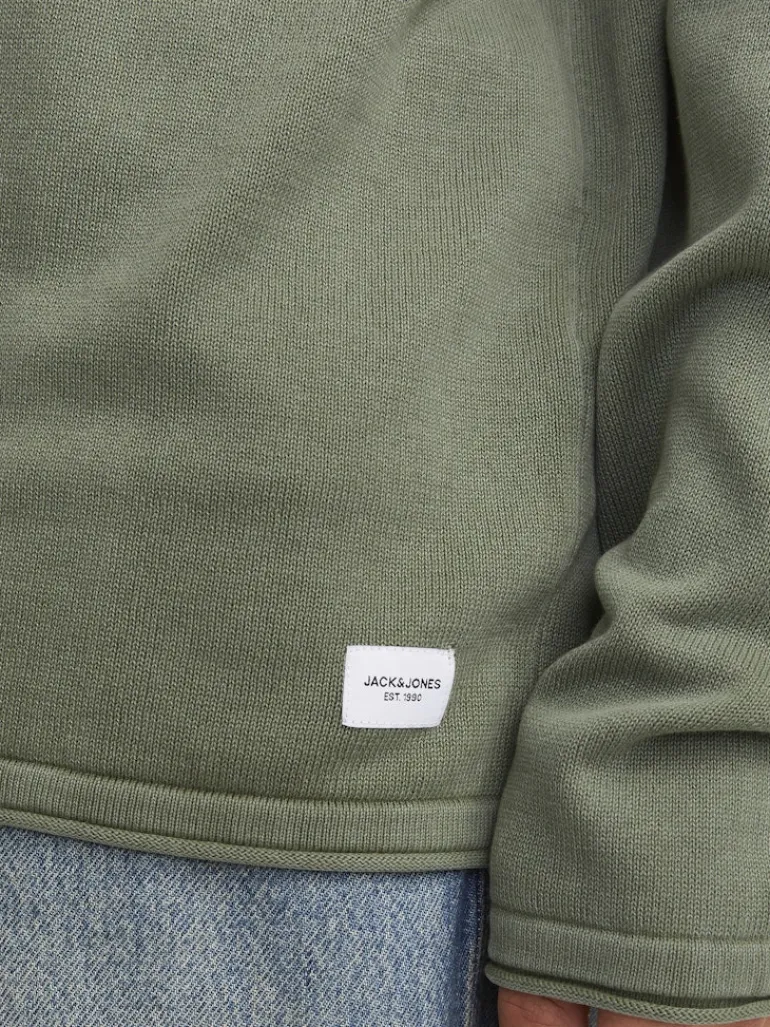 JJELEO KNIT CREW NECK NOOS agave green