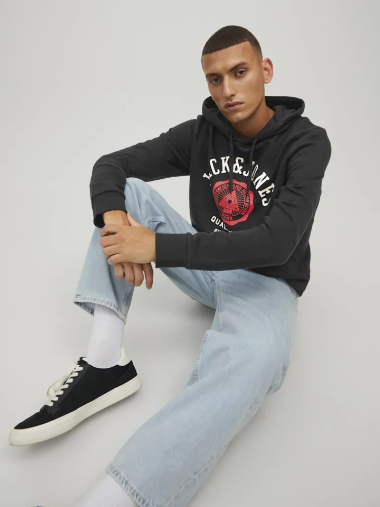 JJELOGO SWEAT HOOD 2 COL 22/23 NOOS black