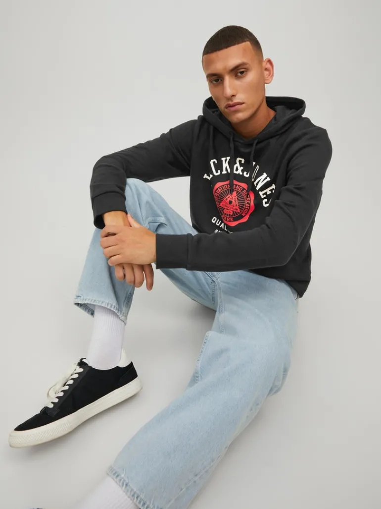 JJELOGO SWEAT HOOD 2 COL 22/23 NOOS black