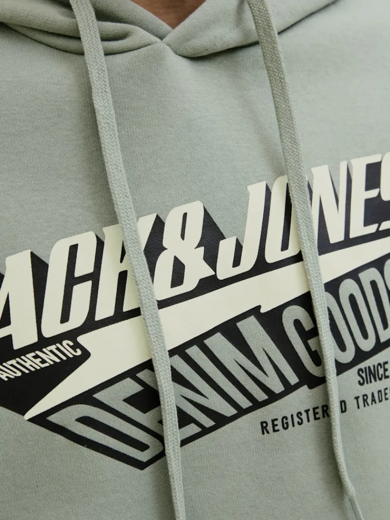 JJELOGO SWEAT HOOD 2 COL 25/26 NOOS iceberg green