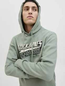 JJELOGO SWEAT HOOD 2 COL 25/26 NOOS iceberg green