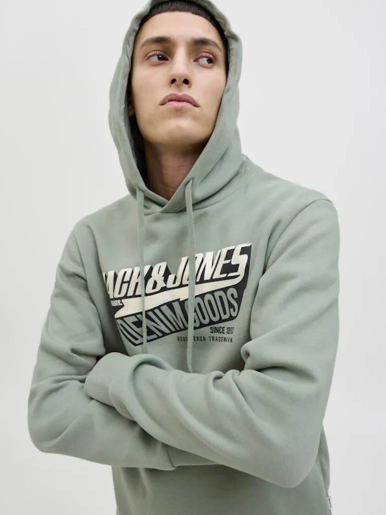 JJELOGO SWEAT HOOD 2 COL 25/26 NOOS iceberg green
