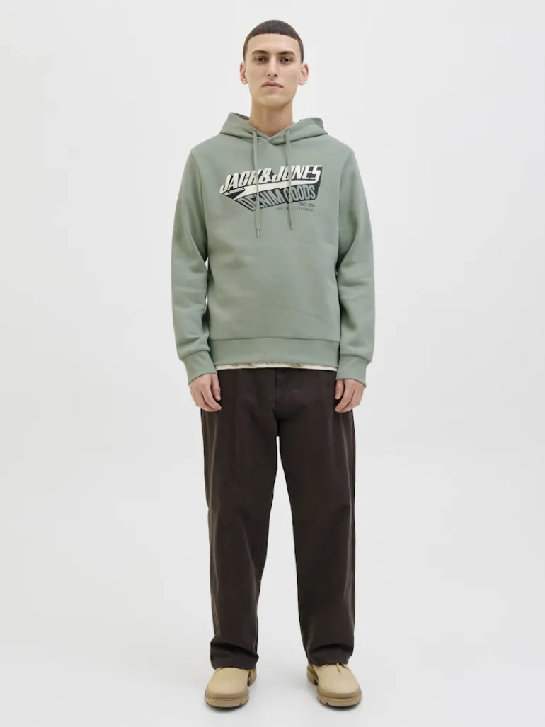 JJELOGO SWEAT HOOD 2 COL 25/26 NOOS iceberg green