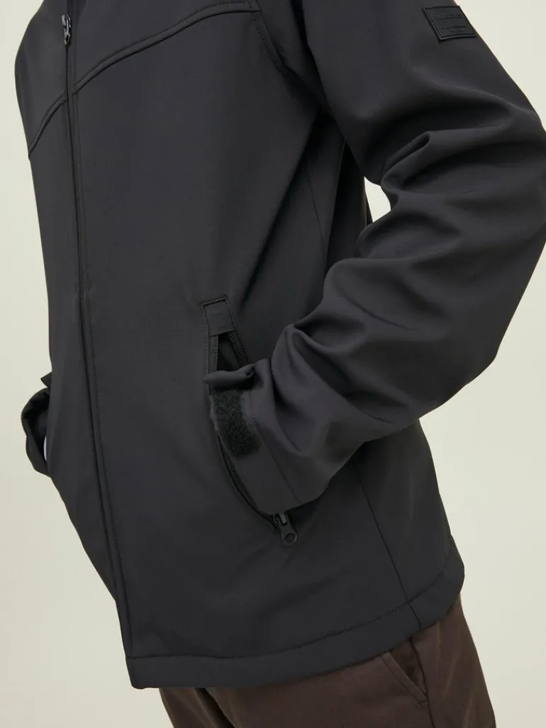 JJEMARVIN HOOD SOFTSHELL NOOS black