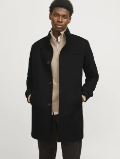 JJEMELTON WOOL BLEND COAT SN black