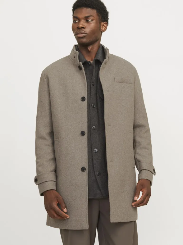 JJEMELTON WOOL BLEND COAT SN greige