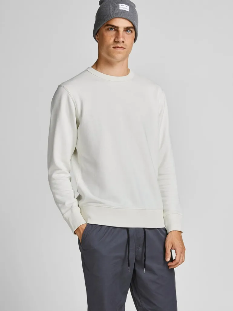 JJEORGANIC BASIC SWEAT CREW NECK NOOS cloud dancer
