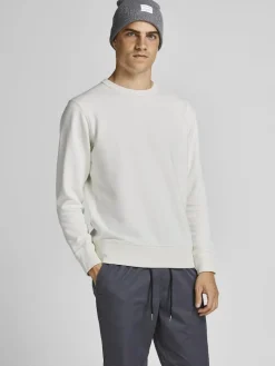 JJEORGANIC BASIC SWEAT CREW NECK NOOS cloud dancer