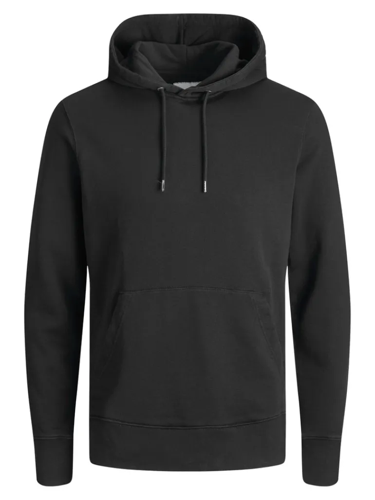 JJEORGANIC BASIC SWEAT HOOD NOOS black