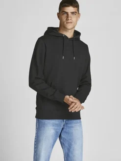 JJEORGANIC BASIC SWEAT HOOD NOOS black