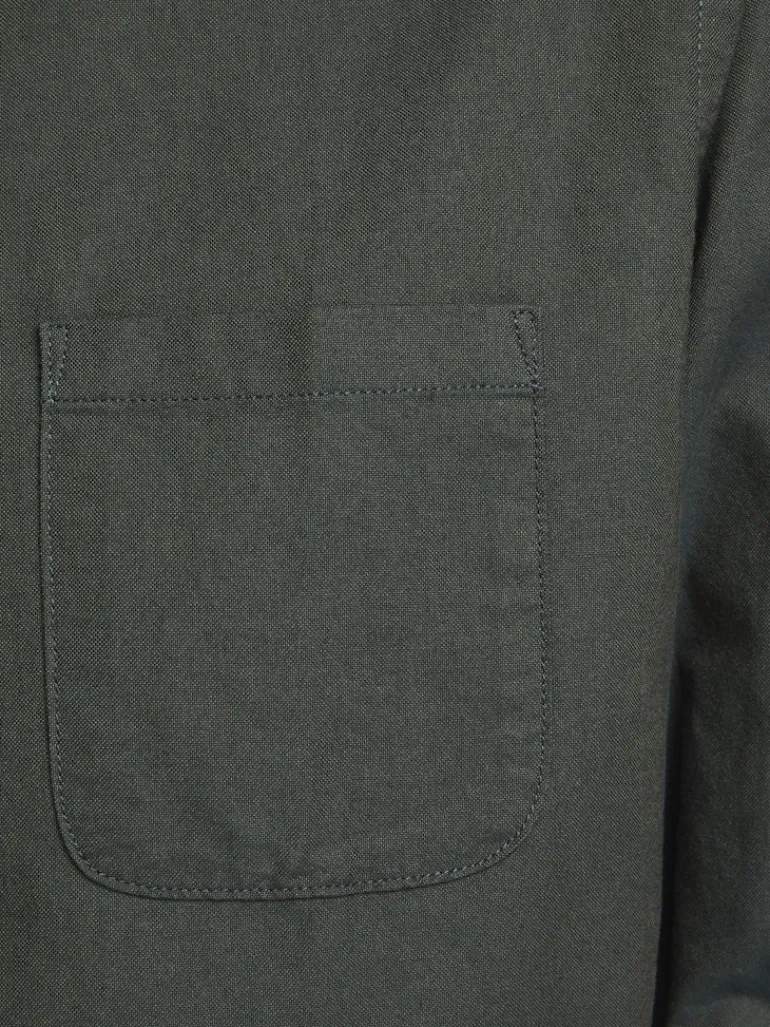 JJEOXFORD BASIC SHIRT L/S NOOS dunkelgrün