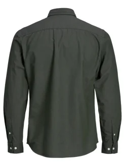 JJEOXFORD BASIC SHIRT L/S NOOS dunkelgrün