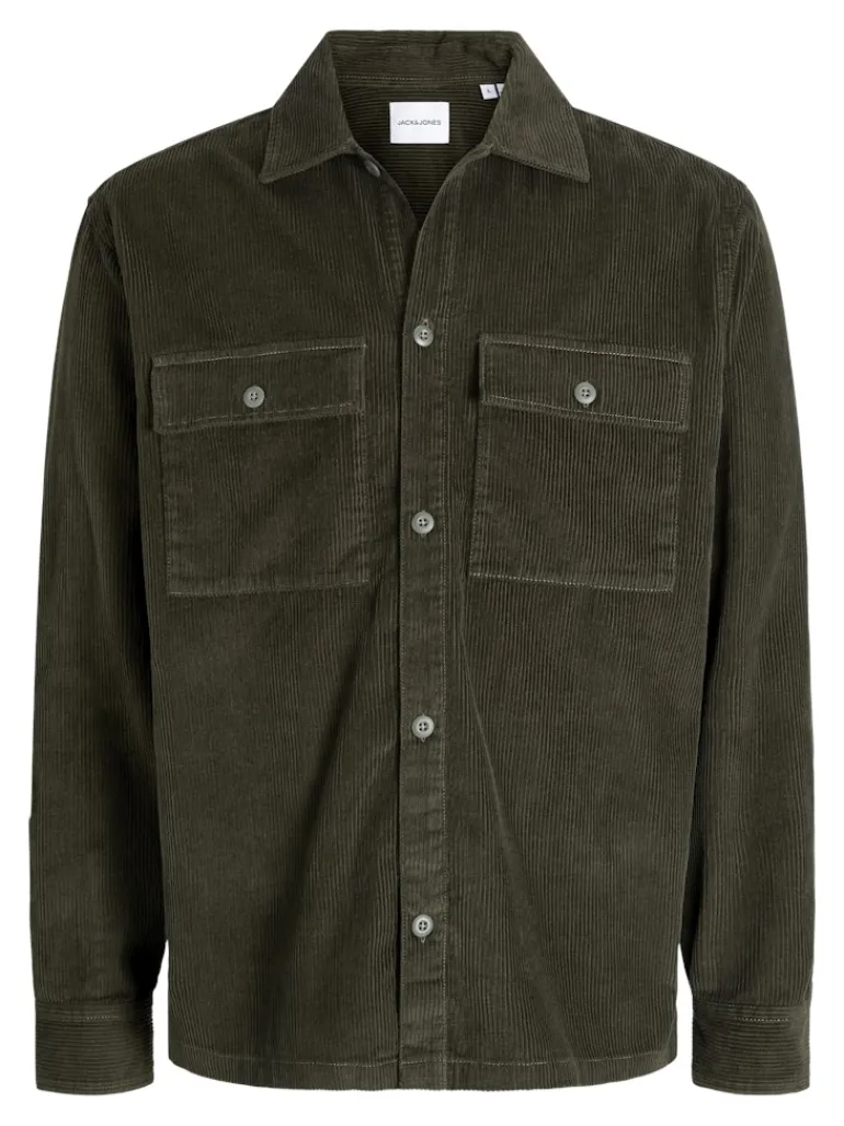 JJEPERFECT CORDUROY OVERSHIRT LS SN rosin