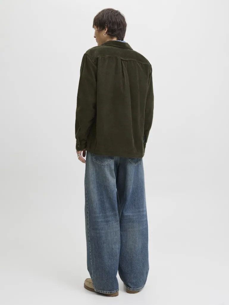 JJEPERFECT CORDUROY OVERSHIRT LS SN rosin