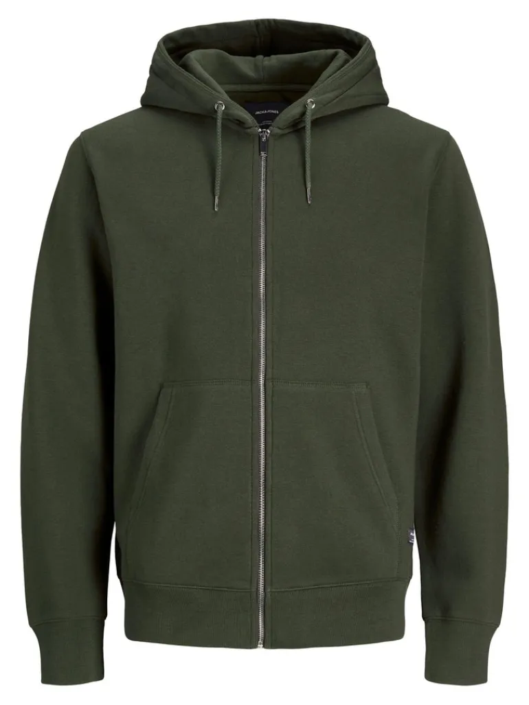 JJESOFT BASIC SWEAT ZIP HOOD NOOS forest night