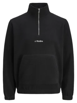 JJESOHO HALF ZIP FLEECE SN black