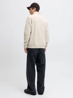 JJESOHO HALF ZIP FLEECE SN moonbeam