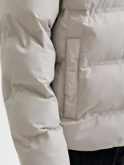 JJESOHO PUFFER COLLAR SN dove