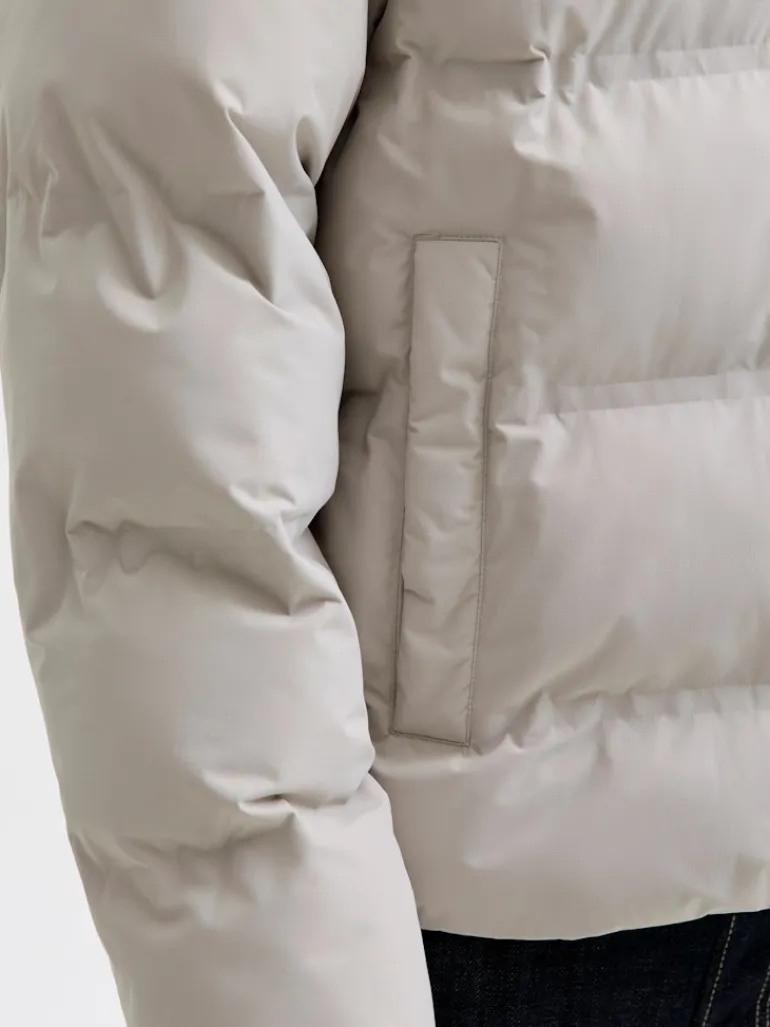 JJESOHO PUFFER COLLAR SN dove
