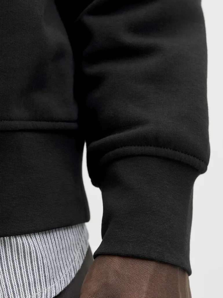 JJESOHO SWEAT QUARTER ZIP HN NOOS black