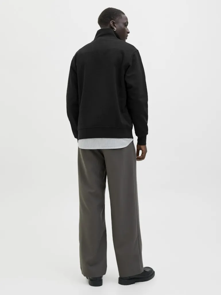 JJESOHO SWEAT QUARTER ZIP HN NOOS black