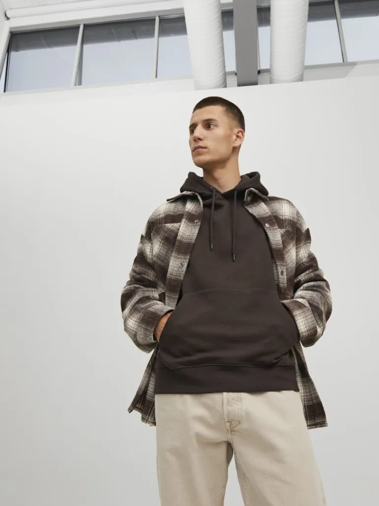 JJESTAR BASIC SWEAT HOOD NOOS mulch
