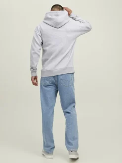 JJESTAR BASIC SWEAT HOOD NOOS light grey melange