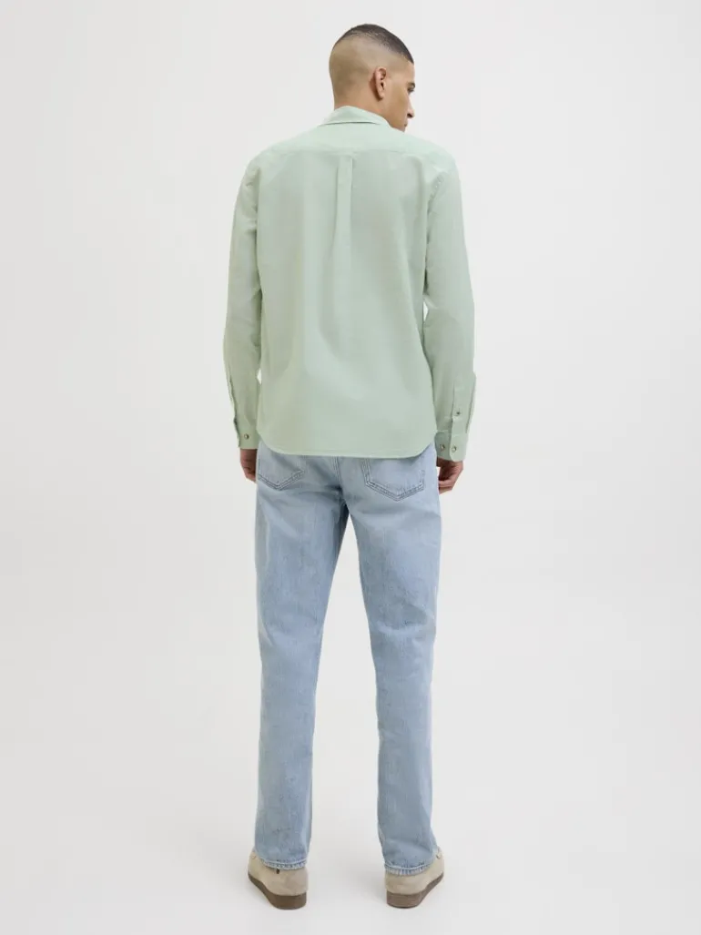 JJESUMMER SHIRT LS SN iceberg green