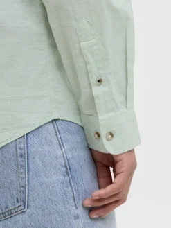 JJESUMMER SHIRT LS SN iceberg green