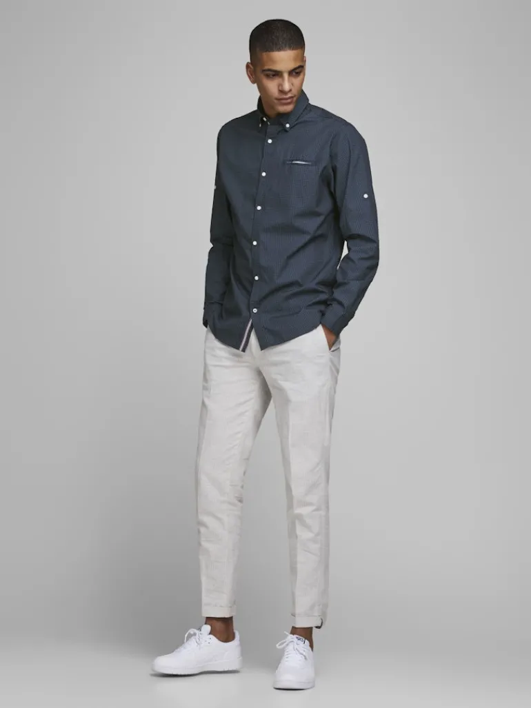 JJETAPE DETAIL SHIRT L/S S20 STS navy blazer