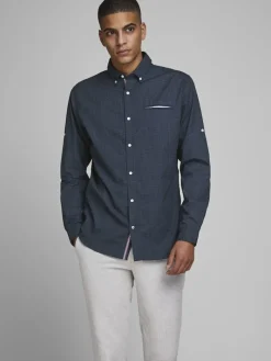 JJETAPE DETAIL SHIRT L/S S20 STS navy blazer