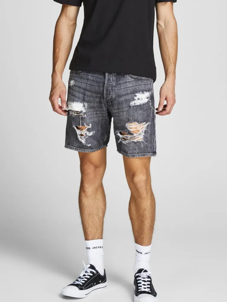 JJICHRIS JJORIGINAL SHORTS AM 229 SN black denim