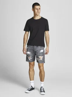 JJICHRIS JJORIGINAL SHORTS AM 229 SN black denim