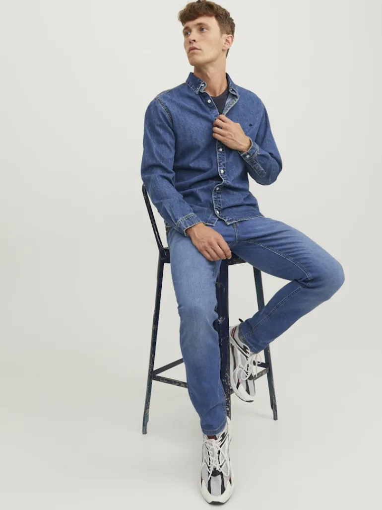 JJIGLENN JJORIGINAL SQ 223 NOOS blue denim