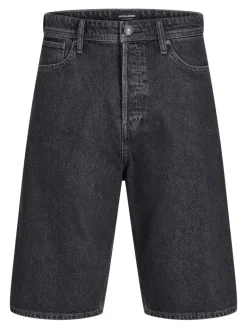 JJIRON JJORIGINAL SHORTS SQ 730 SN black denim