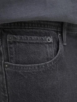 JJIRON JJORIGINAL SHORTS SQ 730 SN black denim