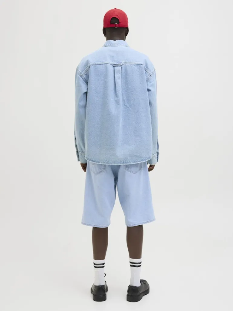 JJIRON JJORIGINAL SHORTS SQ 730 SN blue denim