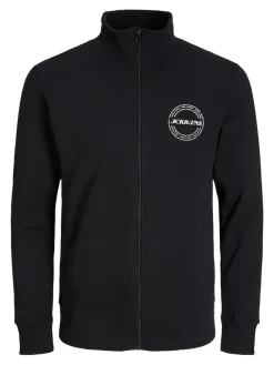 JJJAKE SWEAT ZIP HIGH NECK black