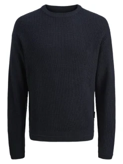 JJKAITO KNIT CREW NECK BF sky captain