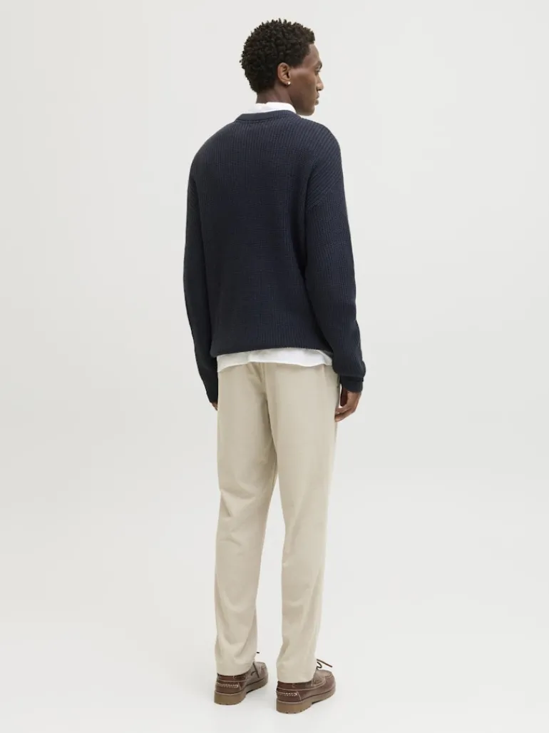 JJKAITO KNIT CREW NECK BF sky captain