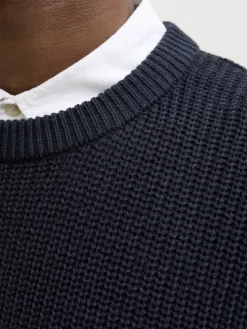 JJKAITO KNIT CREW NECK BF sky captain