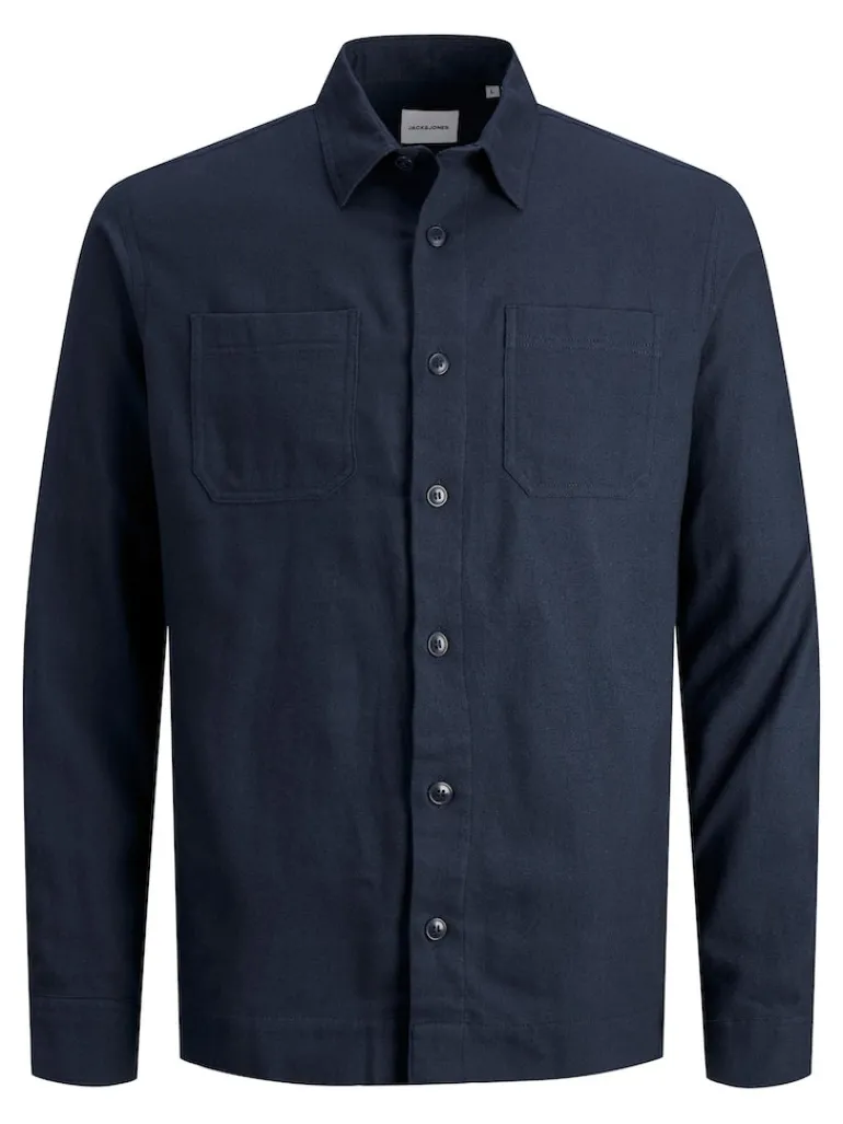 JJLOGAN AUTUMN SOLID SHIRT LS GER navy blazer