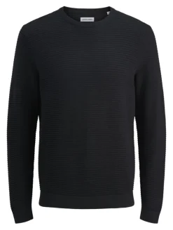 JJOTTO KNIT CREW NECK AW25 SN black1