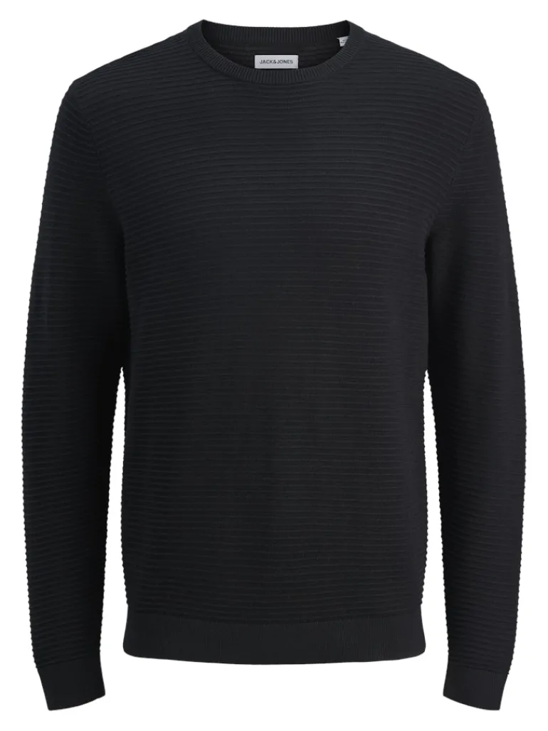 JJOTTO KNIT CREW NECK AW25 SN black1
