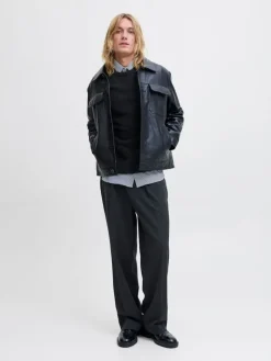 JJOTTO KNIT CREW NECK AW25 SN black1