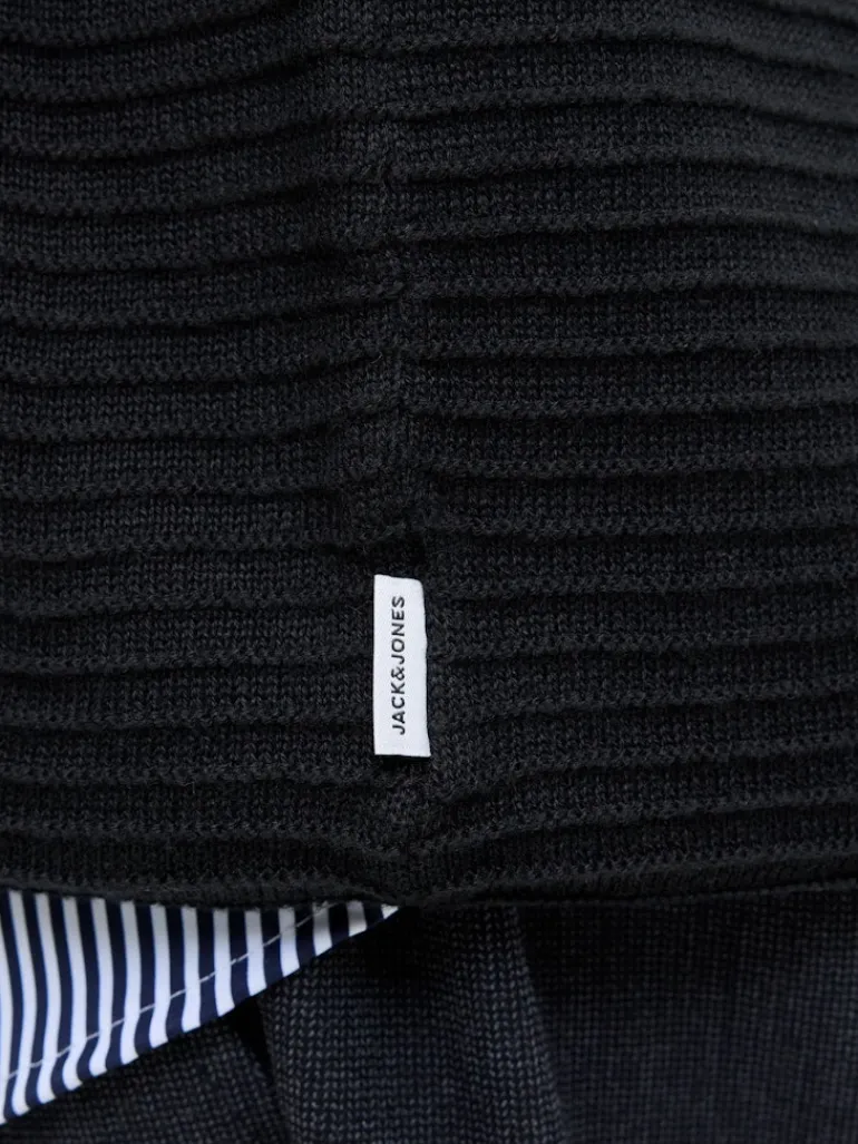 JJOTTO KNIT CREW NECK AW25 SN black1